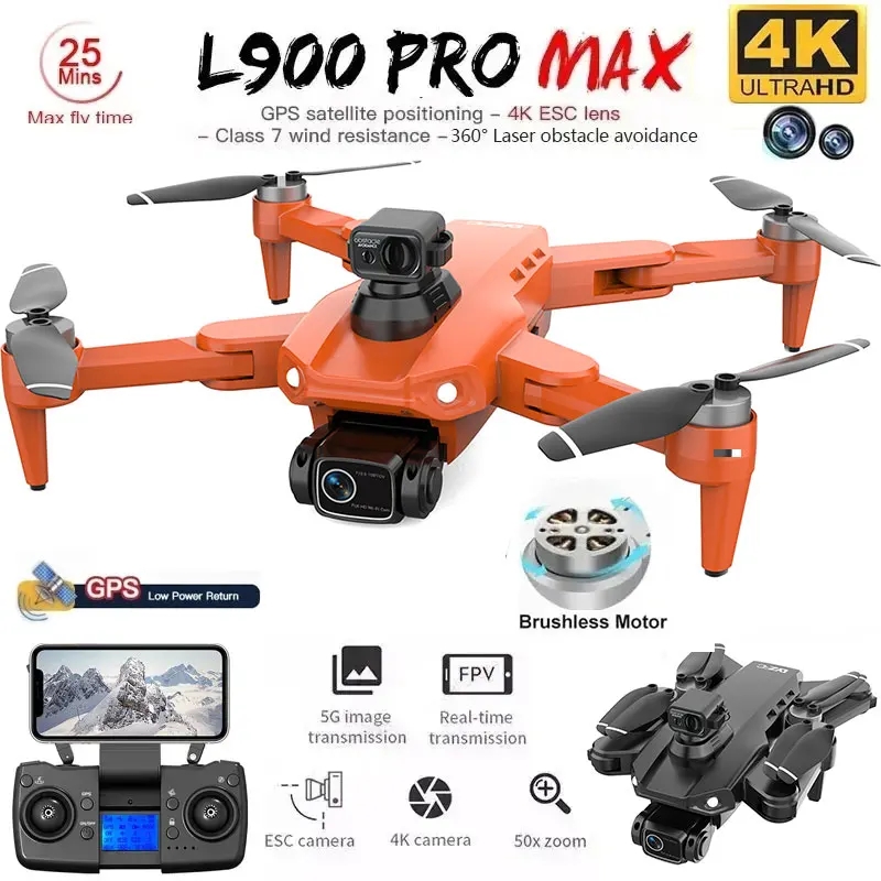 L900 Pro MAX GPS Drone 4K Prof - Drone Mapping avaliação e preço