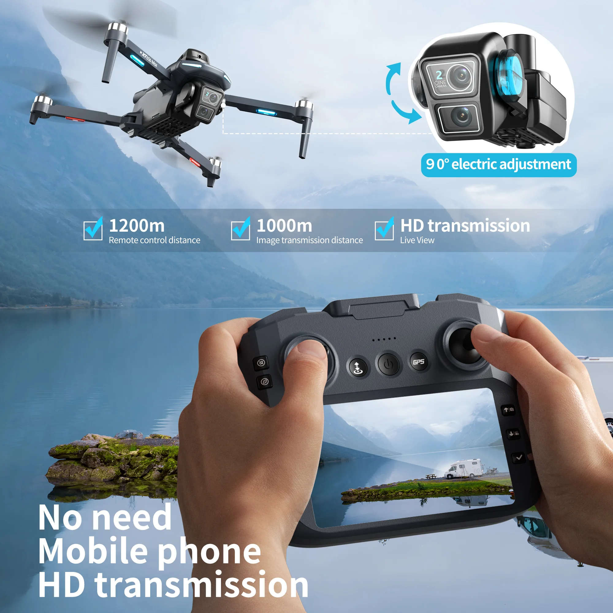 Drone Original XT606 Profissio - Drone Mapping avaliação e preço